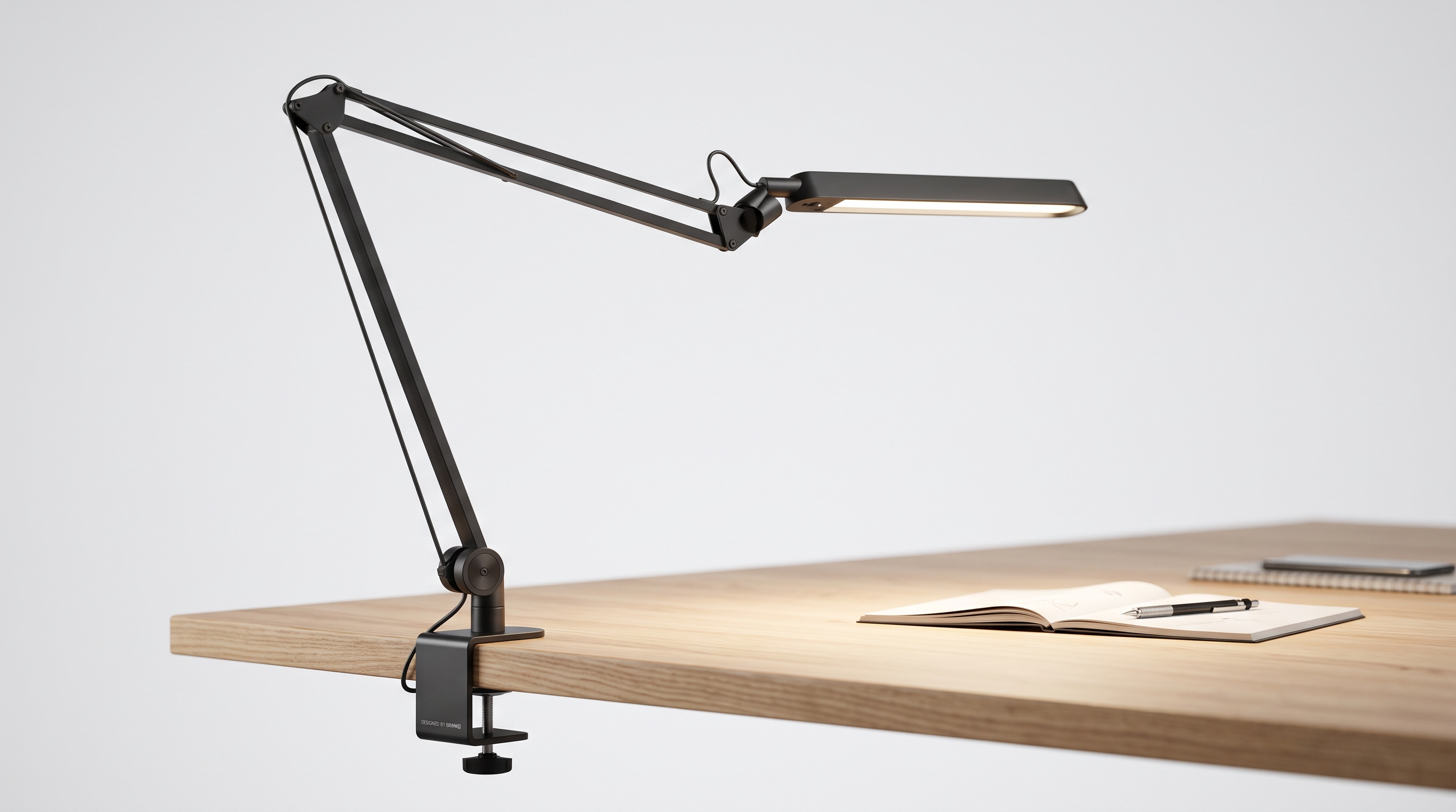 LED-Arbeitsplatzleuchte Pro (Doppelarm, Blendfrei, CCT-Steuerung)